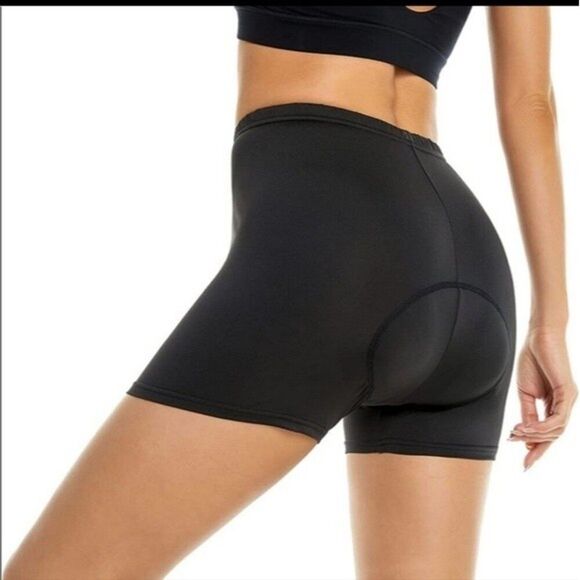 Black Bottom Women’s XS Compression Padded Bum Shaping Bike Shorts - Picture 1 of 9